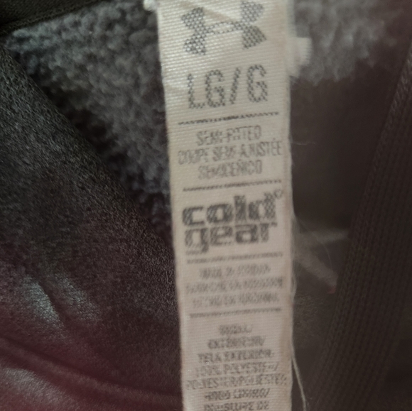 Women's UNDER ARMOUR Hoodie Breast Cancer Gray Pink M - Picture 6 of 6